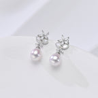 Perlore Garden AAA Teardrop Freshwater Pearl Drop Earrings