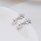Perlore Garden AAA Teardrop Freshwater Pearl Drop Earrings