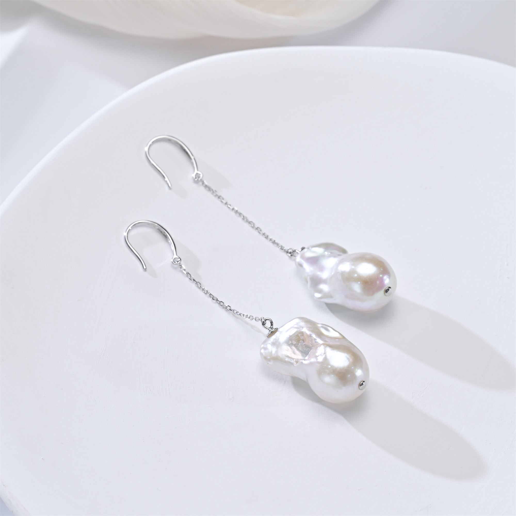 Perlore Freshwater Ethereal Cascade Baroque Pearl Drop Earrings
