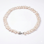 Perlore Shimmering Baroque Freshwater Pearl Strand in Sterling Silver – 18"