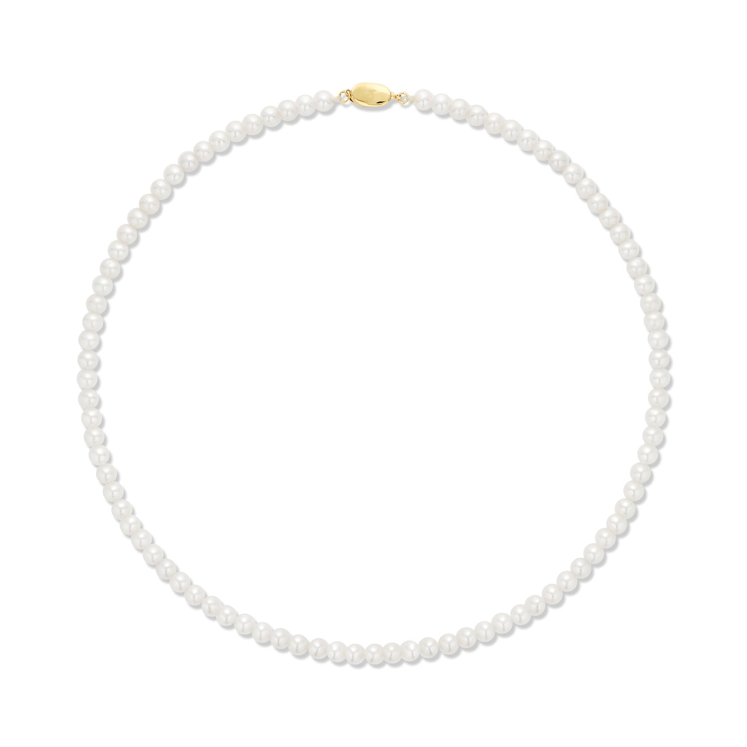 Freshwater Pearl Necklace in 18K Yellow Gold